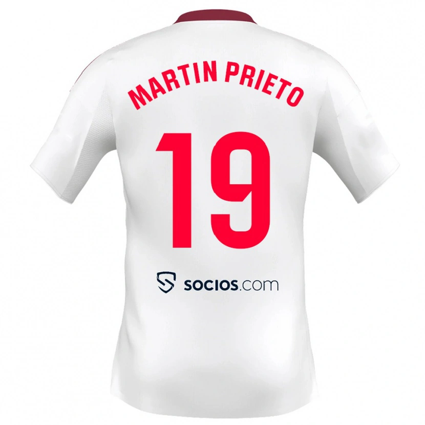 Danxen Damen Cristina Martín-Prieto Gutiérrez #19 Weiß Rot Heimtrikot Trikot 2025/26 T-Shirt Österreich