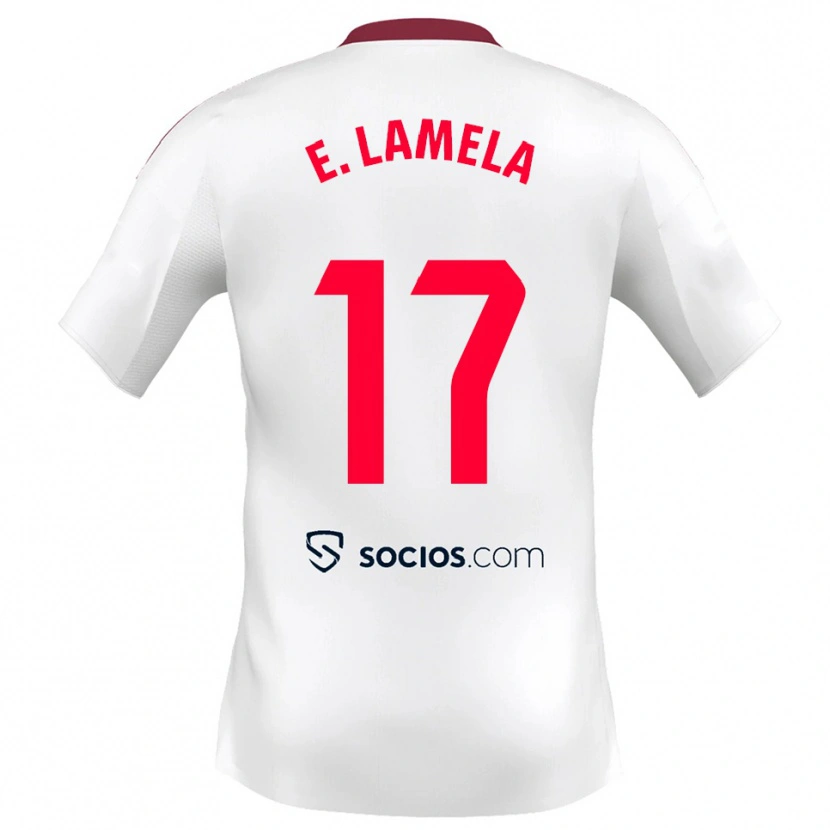 Danxen Damen Erik Lamela #17 Weiß Rot Heimtrikot Trikot 2025/26 T-Shirt Österreich