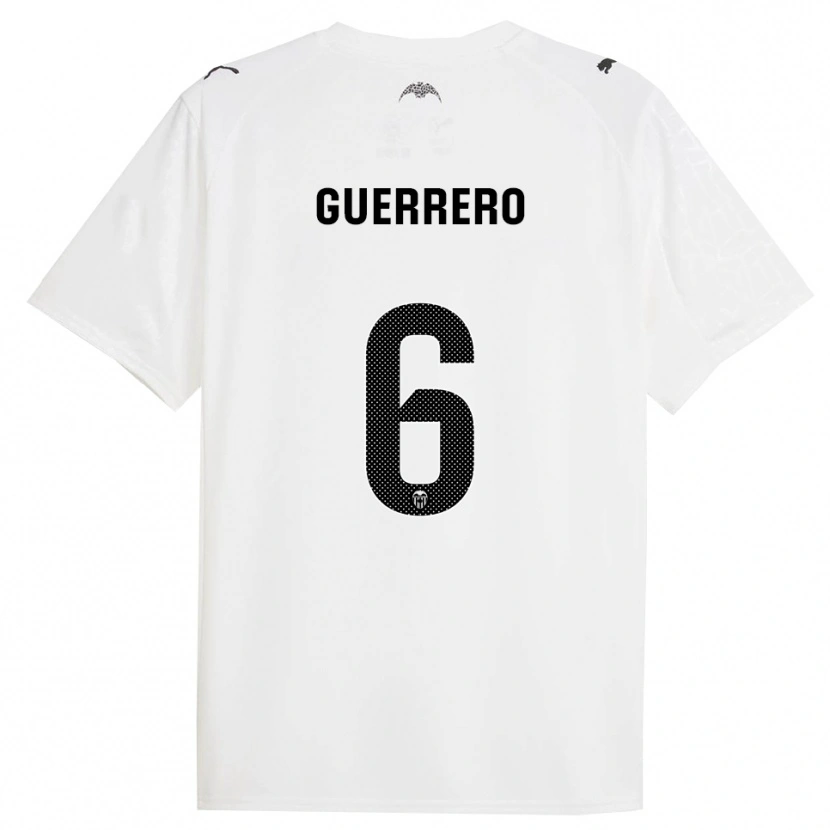Danxen Damen Paula Guerrero #6 Weiß Schwarz Heimtrikot Trikot 2025/26 T-Shirt Österreich