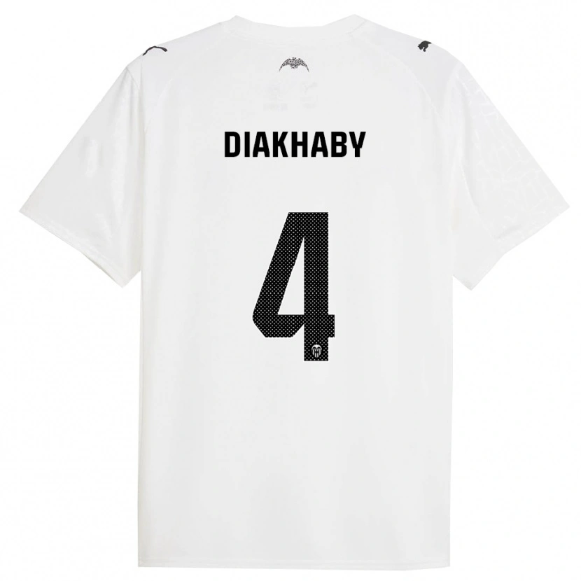 Danxen Damen Mouctar Diakhaby #4 Weiß Schwarz Heimtrikot Trikot 2025/26 T-Shirt Österreich
