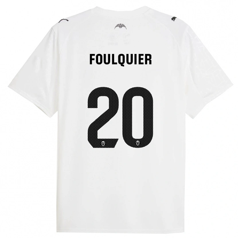 Danxen Damen Dimitri Foulquier #20 Weiß Schwarz Heimtrikot Trikot 2025/26 T-Shirt Österreich