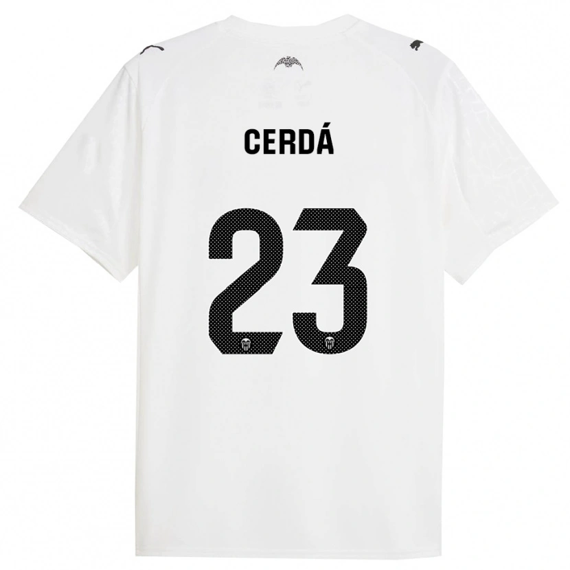Danxen Damen Alex Cerdá #23 Weiß Schwarz Heimtrikot Trikot 2025/26 T-Shirt Österreich
