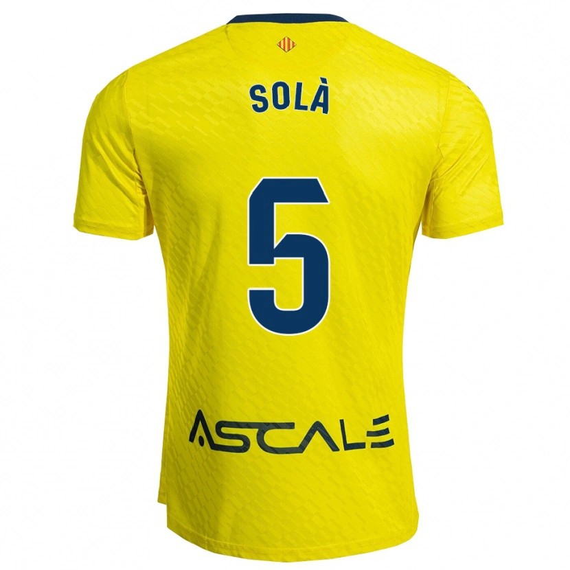 Danxen Damen Arnau Solà #5 Gelb Marine Heimtrikot Trikot 2025/26 T-Shirt Österreich