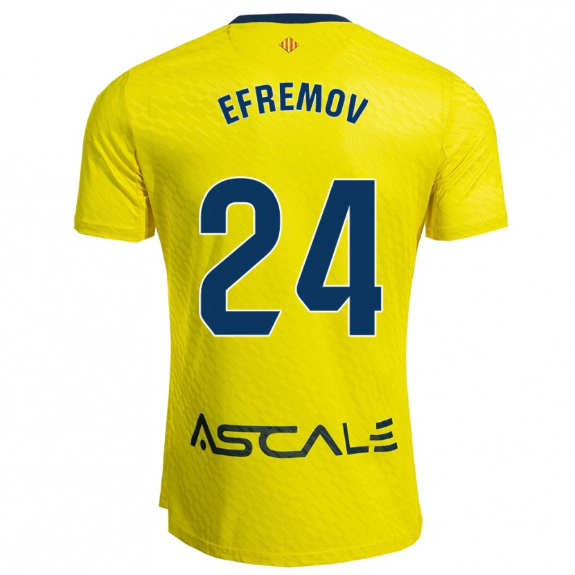 Danxen Damen Anton Efremov #24 Gelb Marine Heimtrikot Trikot 2025/26 T-Shirt Österreich