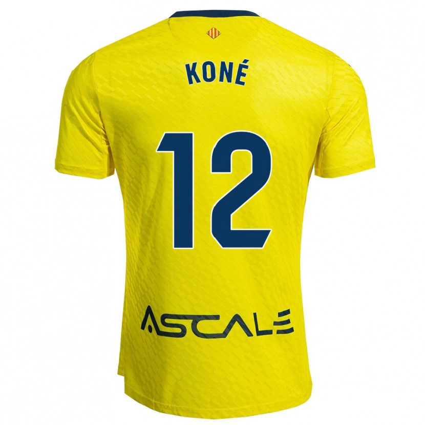 Danxen Damen Ayouba Koné #12 Gelb Marine Heimtrikot Trikot 2025/26 T-Shirt Österreich