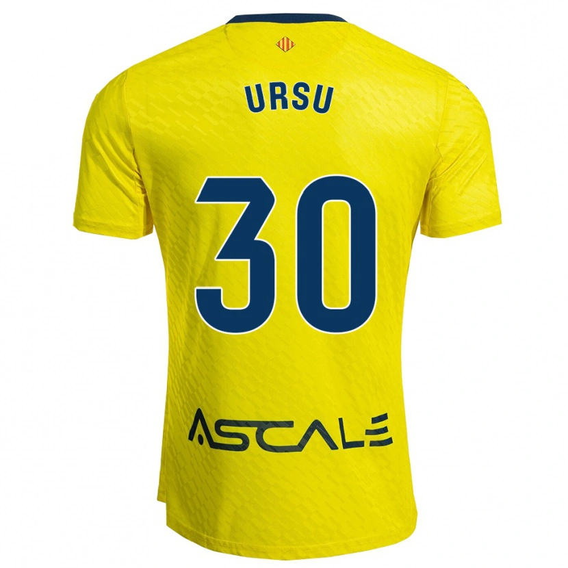 Danxen Damen Eduard Ursu #30 Gelb Marine Heimtrikot Trikot 2025/26 T-Shirt Österreich