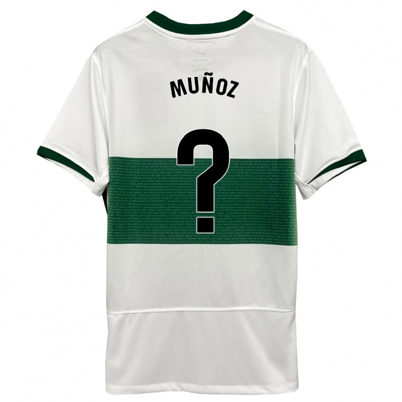 Danxen Damen Ismael Muñoz #0 Weiß Grün Heimtrikot Trikot 2025/26 T-Shirt Österreich