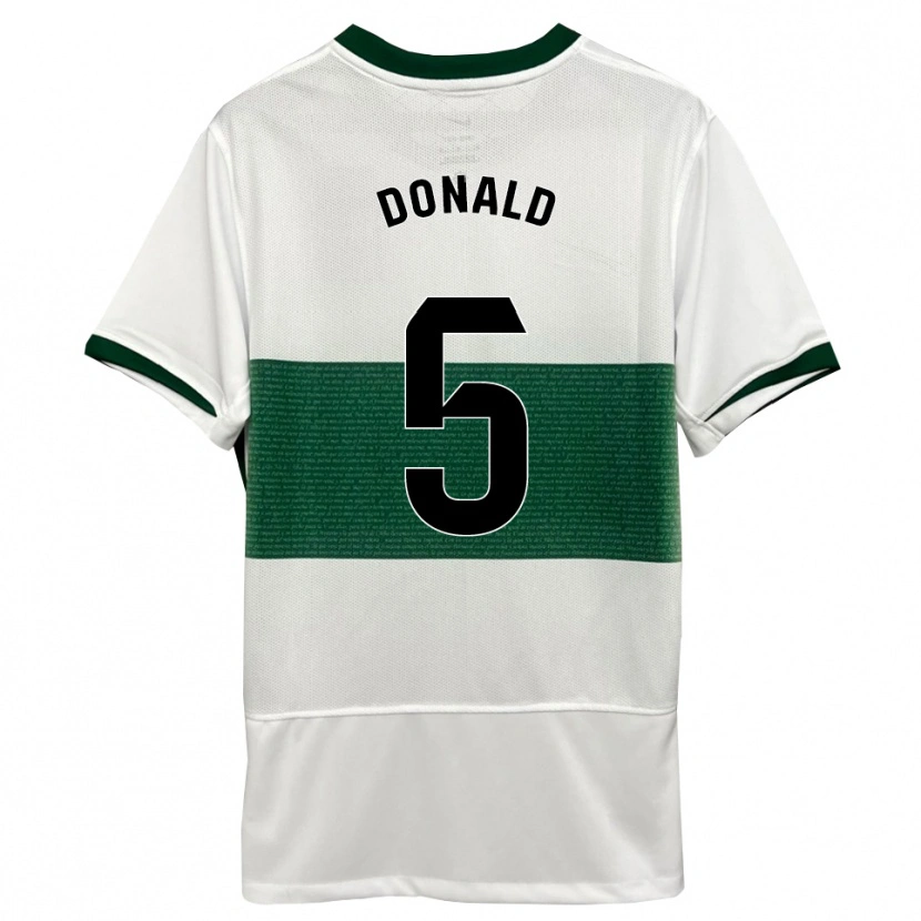 Danxen Damen John Donald #5 Weiß Grün Heimtrikot Trikot 2025/26 T-Shirt Österreich
