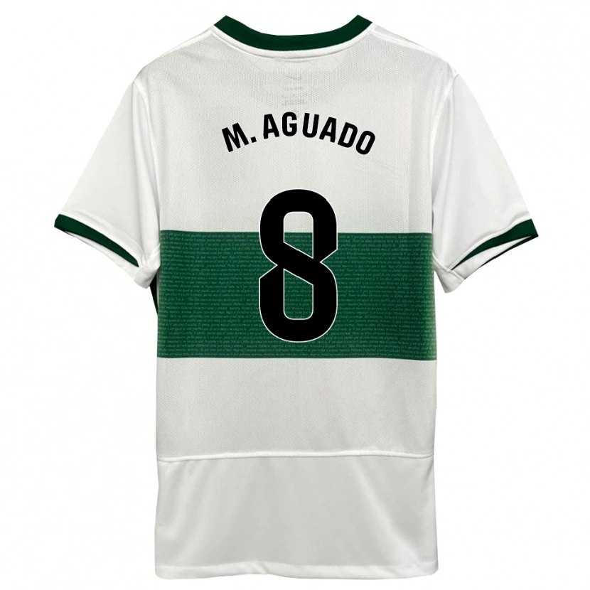 Danxen Damen Marc Aguado #8 Weiß Grün Heimtrikot Trikot 2025/26 T-Shirt Österreich