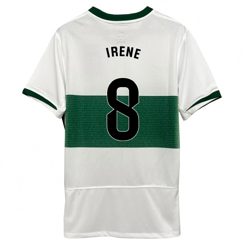 Danxen Damen Irene Ñiguez García #8 Weiß Grün Heimtrikot Trikot 2025/26 T-Shirt Österreich
