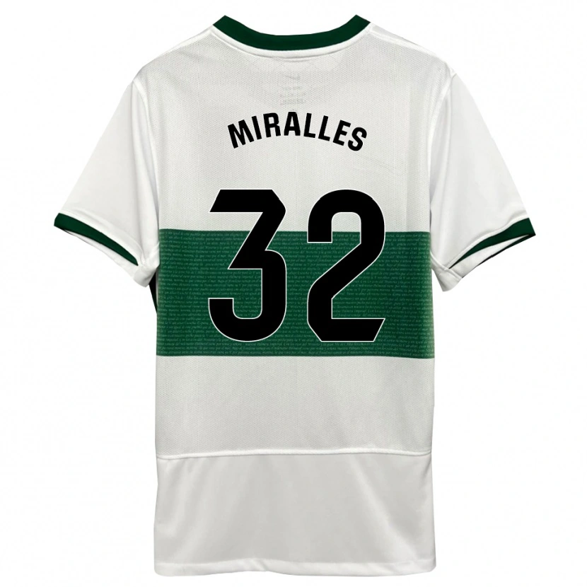 Danxen Damen Álvaro Miralles #32 Weiß Grün Heimtrikot Trikot 2025/26 T-Shirt Österreich