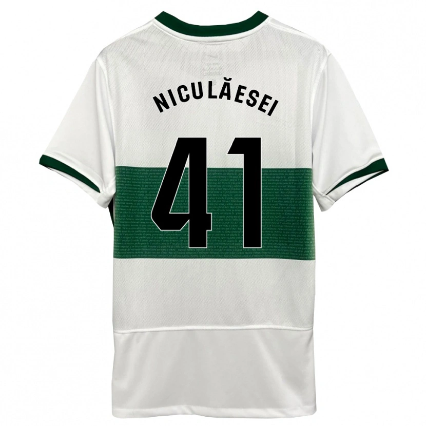 Danxen Damen Albert Niculăesei #41 Weiß Grün Heimtrikot Trikot 2025/26 T-Shirt Österreich