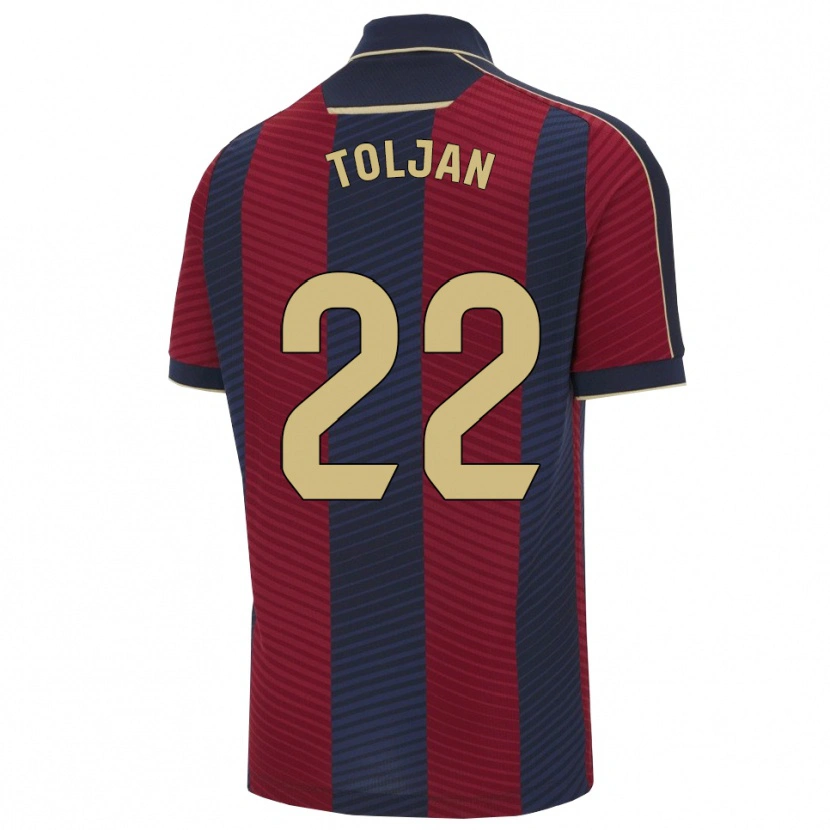Danxen Damen Jeremy Toljan #22 Rot Marine Heimtrikot Trikot 2025/26 T-Shirt Österreich