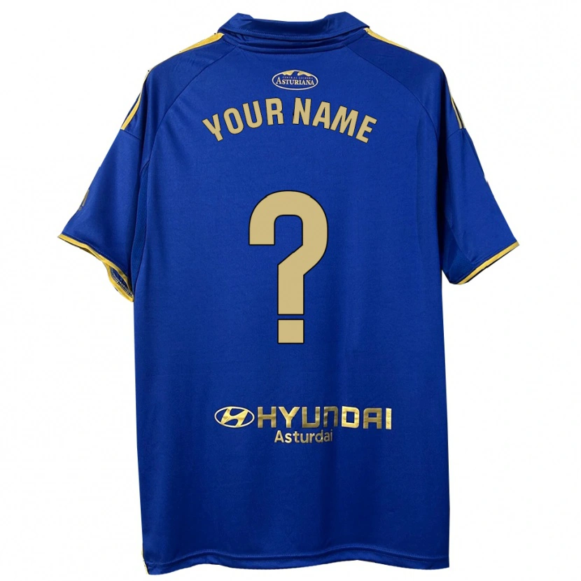 Danxen Damen Ihren Namen #0 Blau Gold Heimtrikot Trikot 2025/26 T-Shirt Österreich