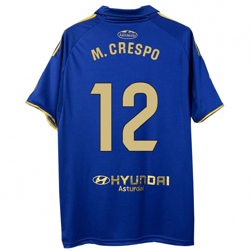 Danxen Damen Marina Crespo Iglesias #12 Blau Gold Heimtrikot Trikot 2025/26 T-Shirt Österreich