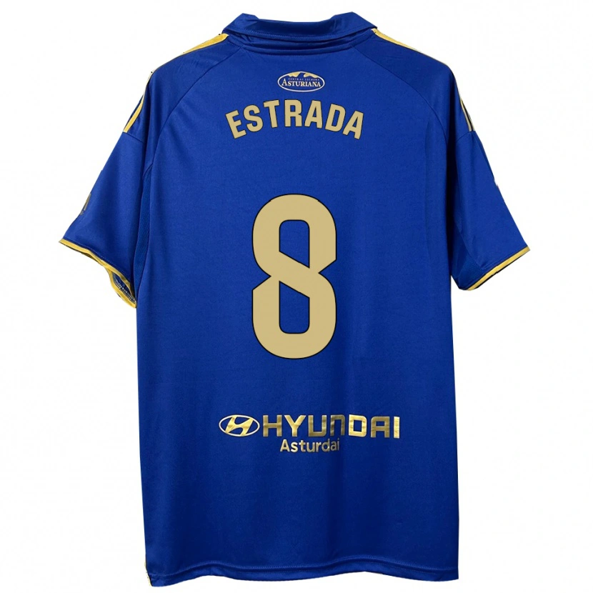Danxen Damen Nacho Estrada #8 Blau Gold Heimtrikot Trikot 2025/26 T-Shirt Österreich