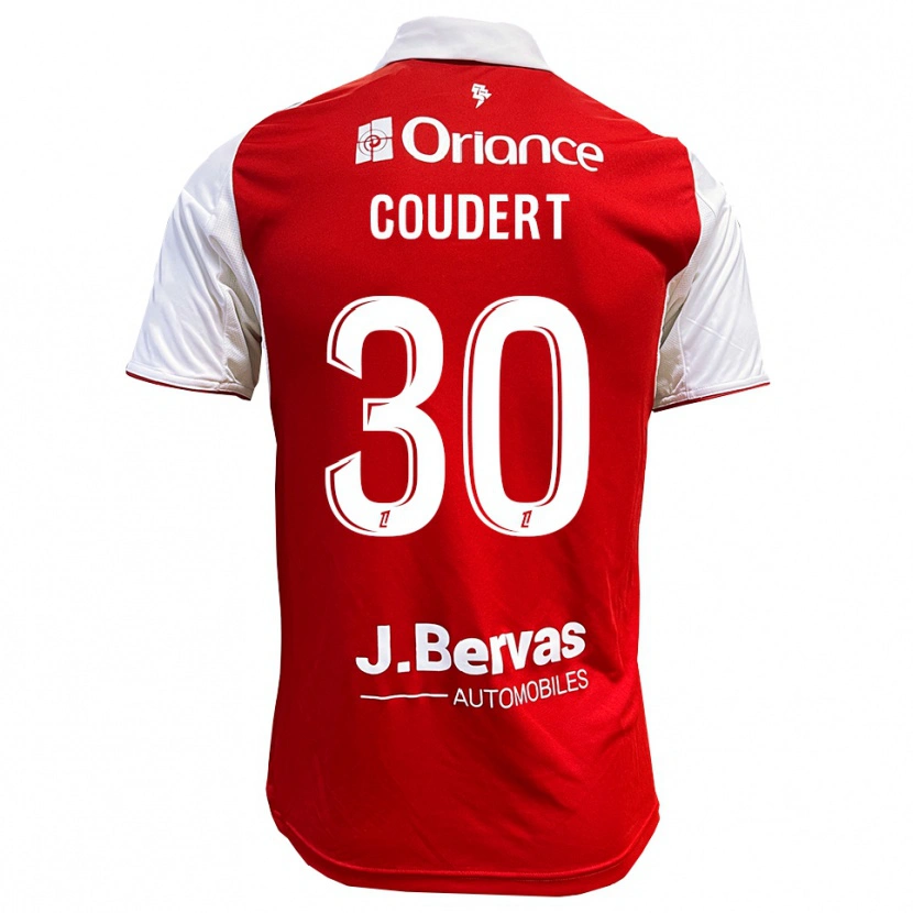 Danxen Damen Grégoire Coudert #30 Rot Weiß Heimtrikot Trikot 2025/26 T-Shirt Österreich