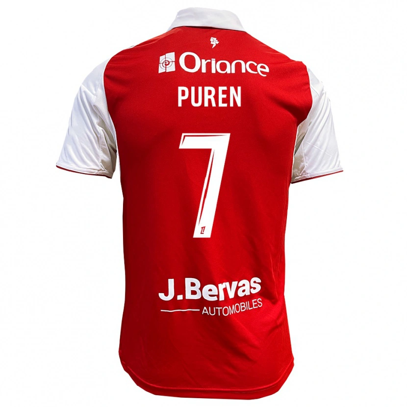 Danxen Damen Matthieu Puren #7 Rot Weiß Heimtrikot Trikot 2025/26 T-Shirt Österreich