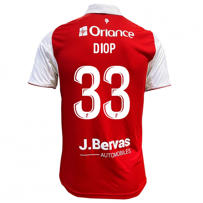Danxen Damen Saliou Diop #33 Rot Weiß Heimtrikot Trikot 2025/26 T-Shirt Österreich