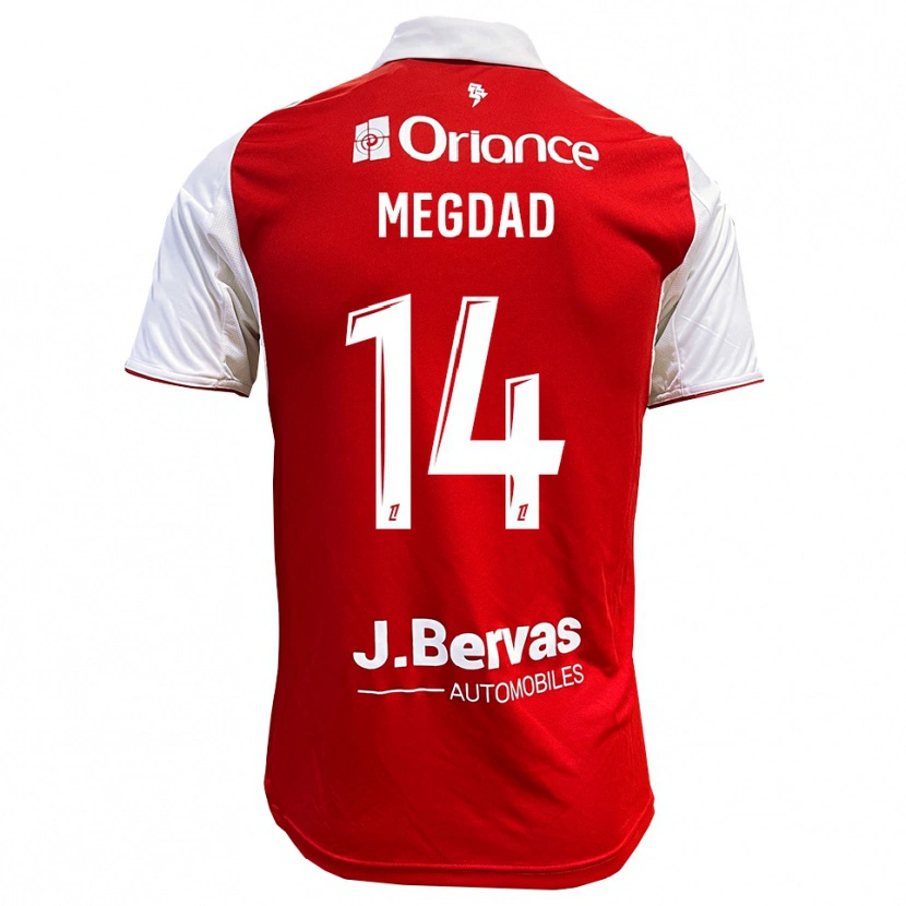 Danxen Damen Noa Megdad #14 Rot Weiß Heimtrikot Trikot 2025/26 T-Shirt Österreich