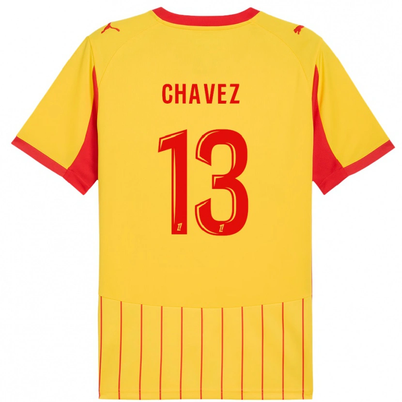 Danxen Damen Jhoanner Chávez #13 Gelb Rot Heimtrikot Trikot 2025/26 T-Shirt Österreich