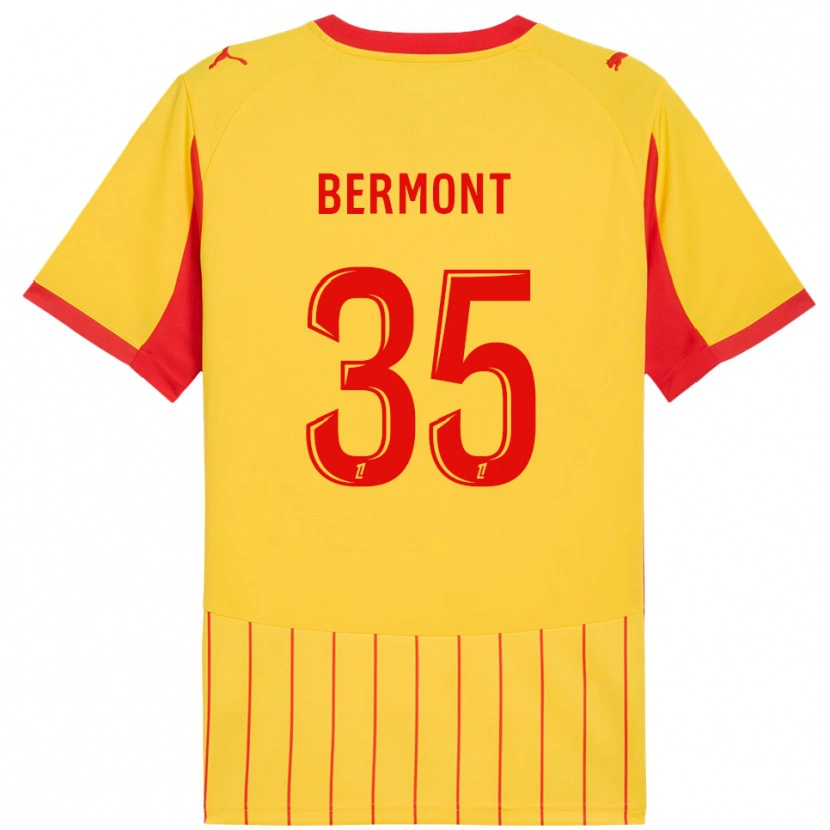 Danxen Damen Anthony Bermont #35 Gelb Rot Heimtrikot Trikot 2025/26 T-Shirt Österreich