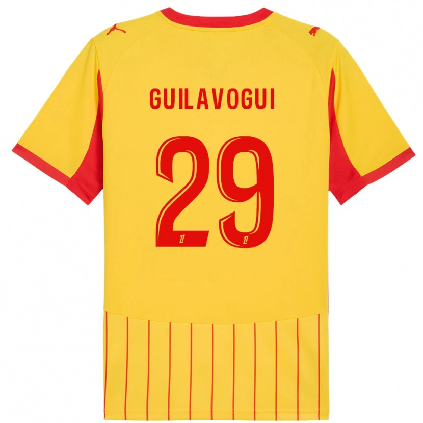 Danxen Damen Morgan Guilavogui #29 Gelb Rot Heimtrikot Trikot 2025/26 T-Shirt Österreich