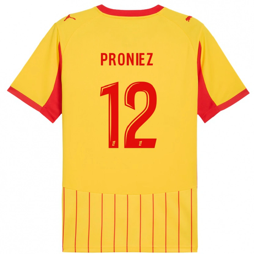 Danxen Damen Fany Proniez #12 Gelb Rot Heimtrikot Trikot 2025/26 T-Shirt Österreich