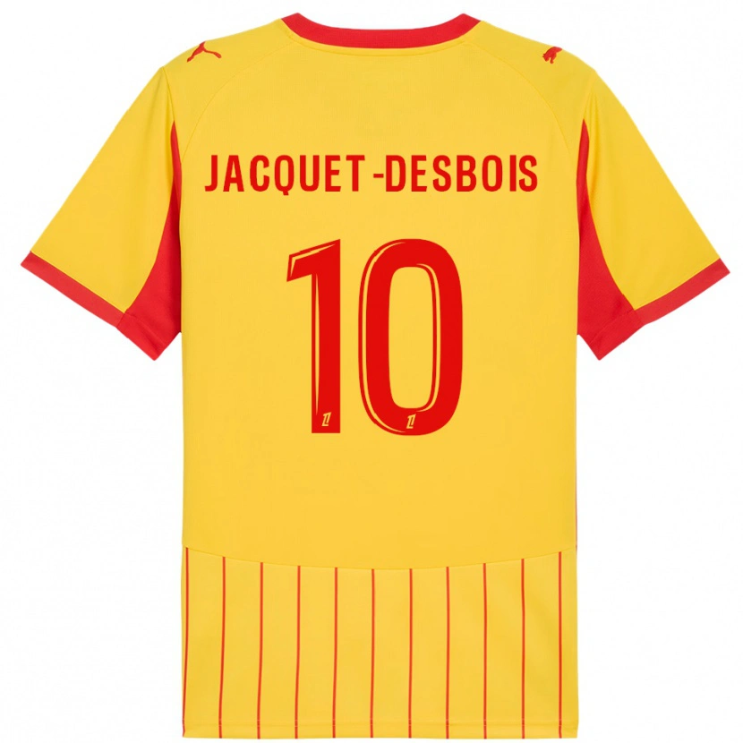 Danxen Damen Tairik Jacquet-Desbois #10 Gelb Rot Heimtrikot Trikot 2025/26 T-Shirt Österreich