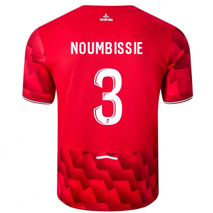 Danxen Damen Stéphane Noumbissie #3 Rot Weiß Heimtrikot Trikot 2025/26 T-Shirt Österreich