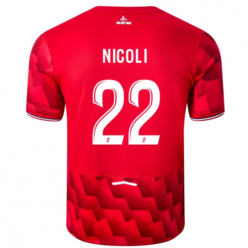 Danxen Damen Morgane Nicoli #22 Rot Weiß Heimtrikot Trikot 2025/26 T-Shirt Österreich