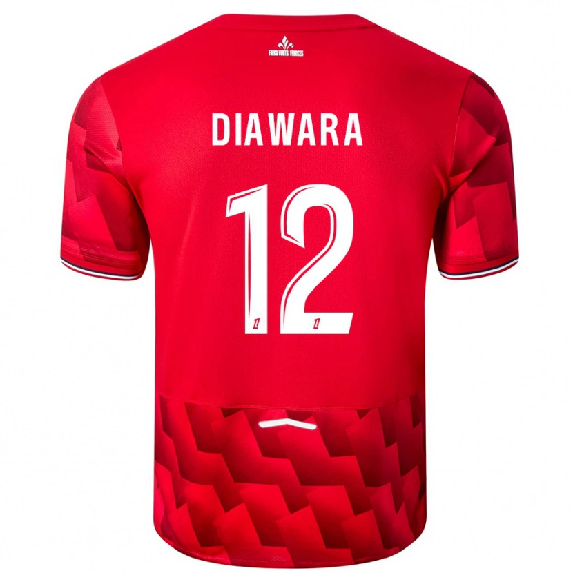 Danxen Damen Bakari Diawara #12 Rot Weiß Heimtrikot Trikot 2025/26 T-Shirt Österreich