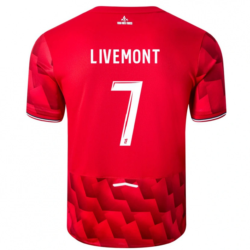 Danxen Damen Antoine Livemont #7 Rot Weiß Heimtrikot Trikot 2025/26 T-Shirt Österreich