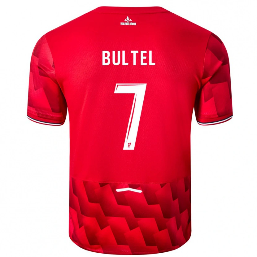 Danxen Damen Ludivine Bultel #7 Rot Weiß Heimtrikot Trikot 2025/26 T-Shirt Österreich