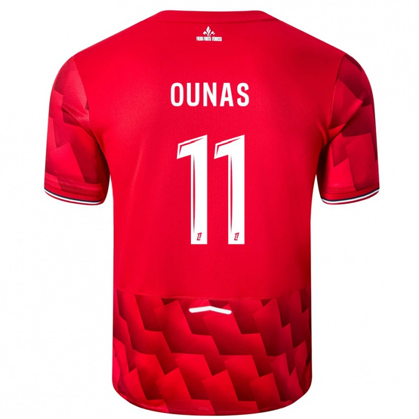 Danxen Damen Adam Ounas #11 Rot Weiß Heimtrikot Trikot 2025/26 T-Shirt Österreich