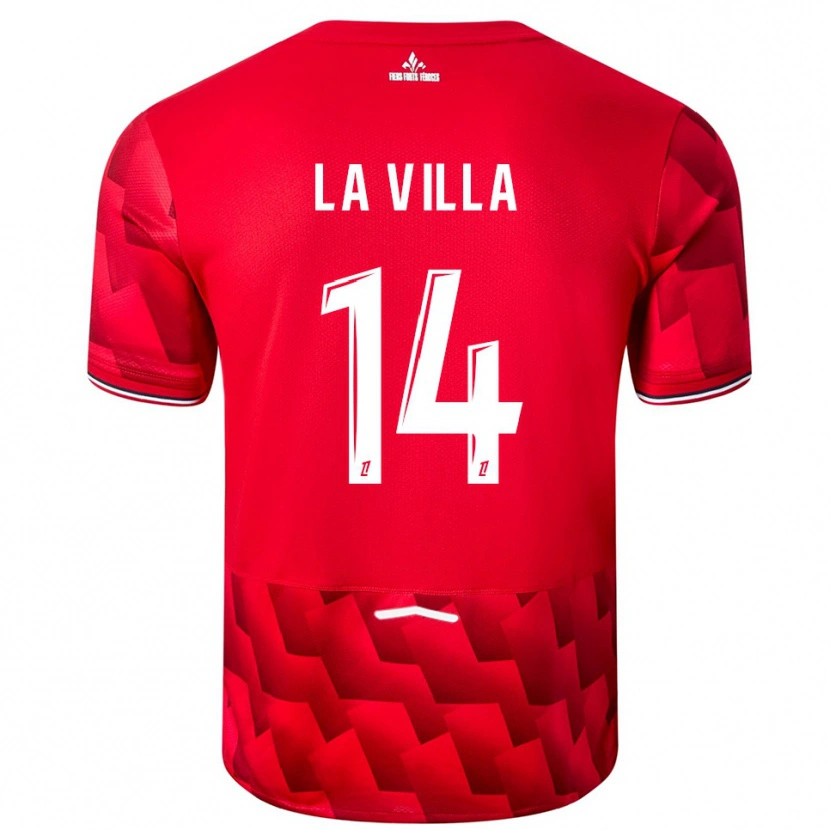 Danxen Damen Caroline La Villa #14 Rot Weiß Heimtrikot Trikot 2025/26 T-Shirt Österreich