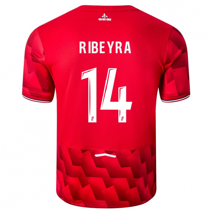 Danxen Damen Anaïs Ribeyra #14 Rot Weiß Heimtrikot Trikot 2025/26 T-Shirt Österreich