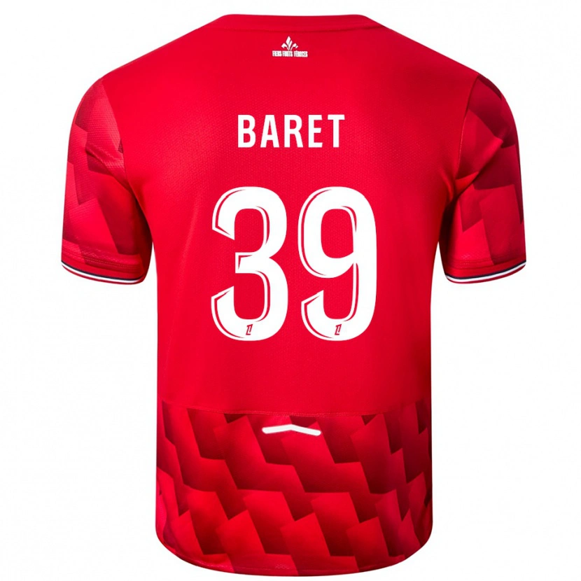 Danxen Damen Lilian Baret #39 Rot Weiß Heimtrikot Trikot 2025/26 T-Shirt Österreich