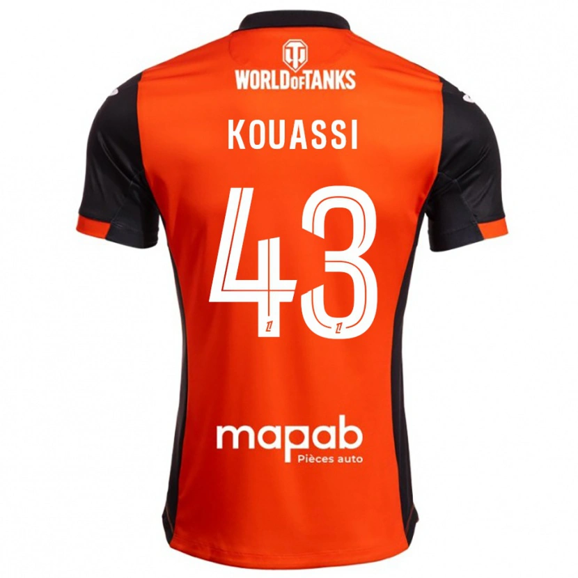 Danxen Damen Arsène Kouassi #43 Schwarz Orange Heimtrikot Trikot 2025/26 T-Shirt Österreich