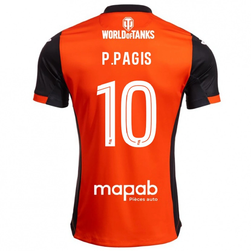 Danxen Damen Pablo Pagis #10 Schwarz Orange Heimtrikot Trikot 2025/26 T-Shirt Österreich
