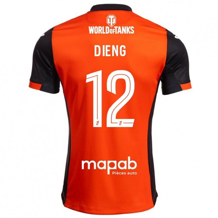 Danxen Damen Bamba Dieng #12 Schwarz Orange Heimtrikot Trikot 2025/26 T-Shirt Österreich