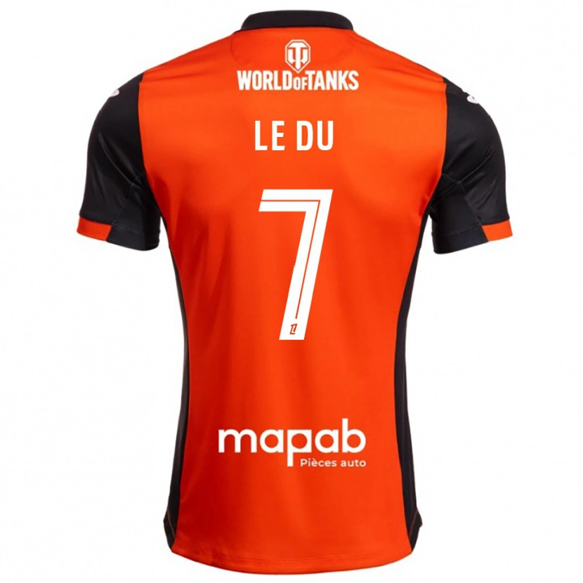 Danxen Damen Océane Le Du #7 Schwarz Orange Heimtrikot Trikot 2025/26 T-Shirt Österreich