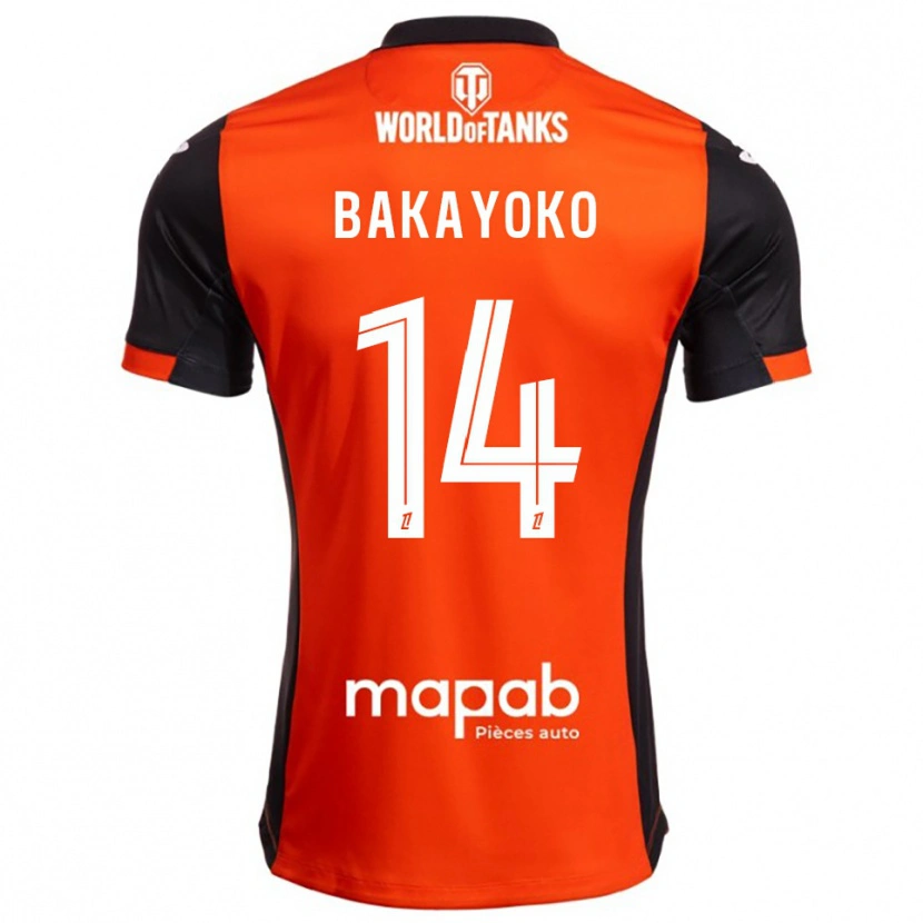 Danxen Damen Tiemoué Bakayoko #14 Schwarz Orange Heimtrikot Trikot 2025/26 T-Shirt Österreich
