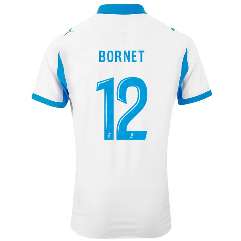 Danxen Damen Camille Bornet #12 Weiß Himmelblau Heimtrikot Trikot 2025/26 T-Shirt Österreich