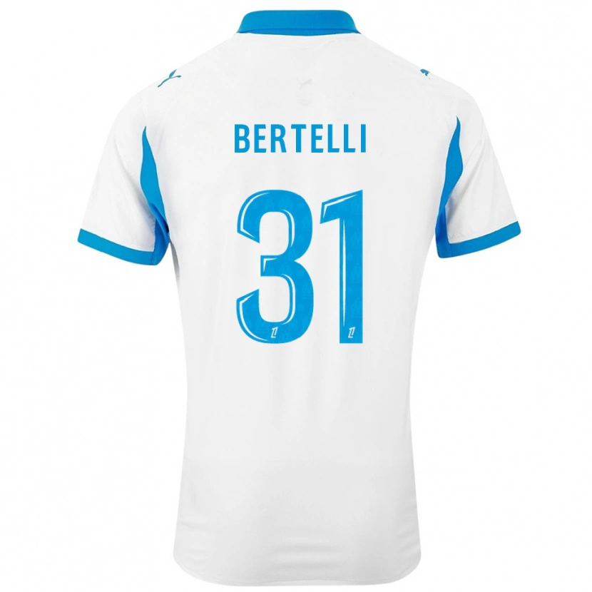Danxen Damen Ugo Bertelli #31 Weiß Himmelblau Heimtrikot Trikot 2025/26 T-Shirt Österreich