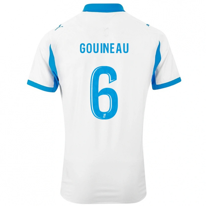 Danxen Damen Coline Gouineau #6 Weiß Himmelblau Heimtrikot Trikot 2025/26 T-Shirt Österreich