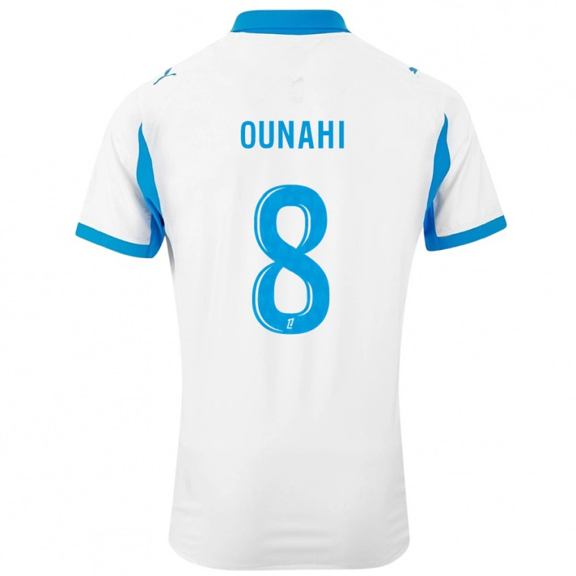 Danxen Damen Azzedine Ounahi #8 Weiß Himmelblau Heimtrikot Trikot 2025/26 T-Shirt Österreich