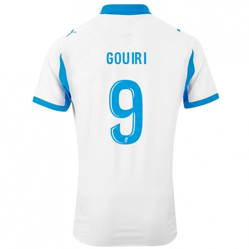 Danxen Damen Amine Gouiri #9 Weiß Himmelblau Heimtrikot Trikot 2025/26 T-Shirt Österreich