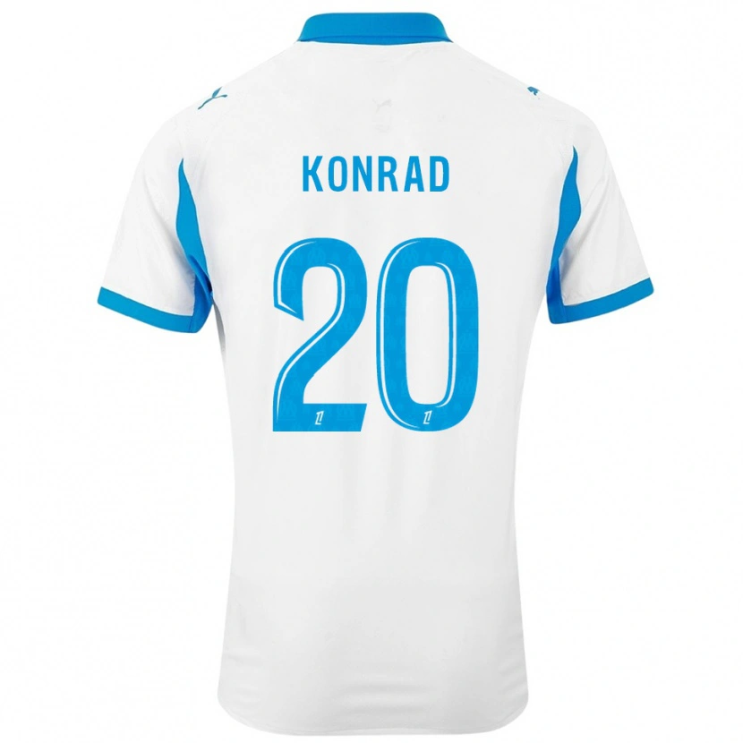 Danxen Damen Konrad De La Fuente #20 Weiß Himmelblau Heimtrikot Trikot 2025/26 T-Shirt Österreich