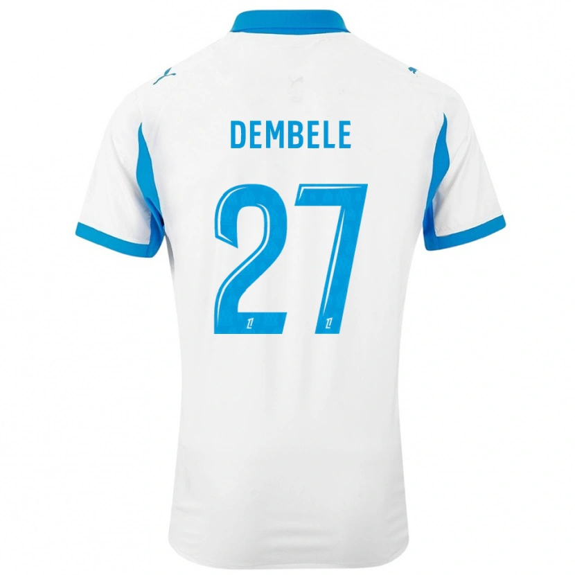 Danxen Damen Coumba Dembélé #27 Weiß Himmelblau Heimtrikot Trikot 2025/26 T-Shirt Österreich